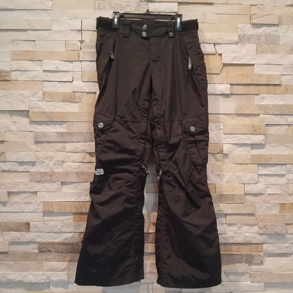 North Face Womens XS Black Snow Ski Pants Bibs Bib Snowboard Snowsuit Winter